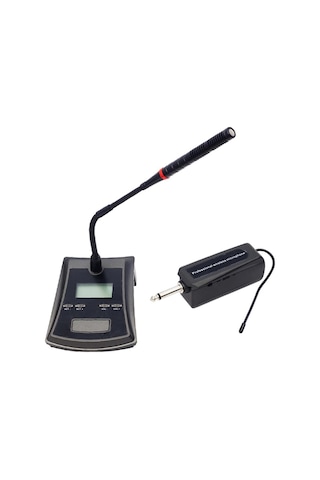 Ayt Gold Audio Gx-751 Uhf Ekranlı Wireless Kablosuz Kürsü Mikrofonu Kablosuz Mikrofon