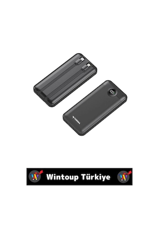 Kompakt 2 Çıkışlı Dijital Şarj Göstergeli Hızlı Şarj 10000 Mah Powerbank Taşınabilir Şarj Cihazı Çok Renkli