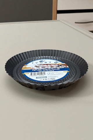 Delikli Teflon Turta Tart Kalıbı 26 Cm Siyah