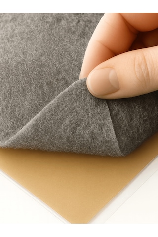 Beylini Kendinden Yapışkanlı Kapı Kaplaması Keçe Oto Zemin Bagaj Çatı Dayanıklı Uzun Ömürlü Araç Kaplama 3mm Gri Gri