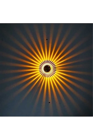 Novahub Alüminyum Koridor Işığı Ayçiçeği Lamba, Görünmez Kurulum 1w Sarı Çok Renkli