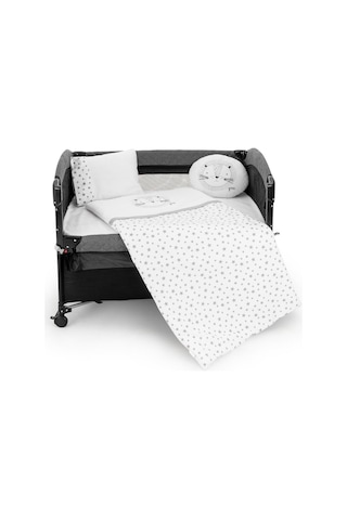 Wellgro Park Yatak Ve Beşik Uyku Seti - 6 Parça, Gri