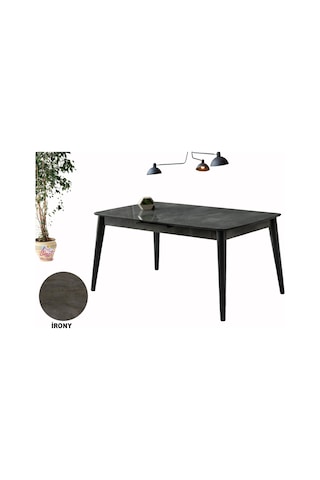80x130 Ortadan Açılır Mdf Mutfak,salon,yemek Odası Masası İrony 80x130 Ortadan Açılır Mdf Mutfak,salon,yemek Odası Masası İrony