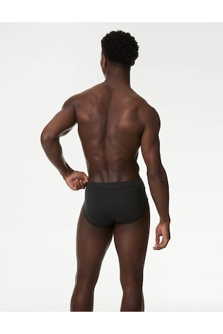 Marks & Spencer 5 Li Cotton Rich Cool & Fresh Regular Fit Erkek Brief Külot Seti T14006901v Siyah