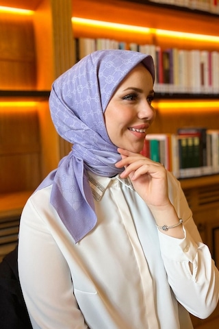 Aker Elegance Monogram Eşarp - 1090500-992 - Mor