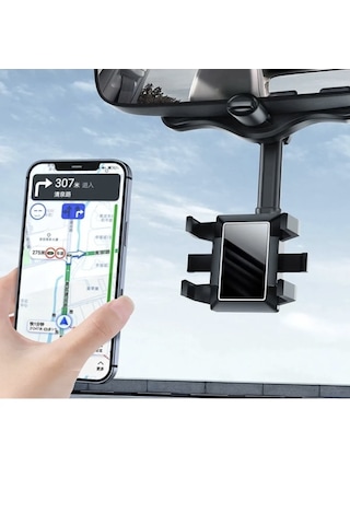 Point Dikiz Aynası Telefon Tutucu Ayarlanabilir Teleskopik Model Marka Siyah