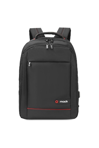 Mack Mcc-006 15.6" Offıce Usb Girişli Notebook Sırt Çantası Siyah Bej - Siyah