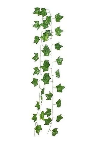 Yapay Sarmaşık Çiçek Dekoru, Üçgen Yapraklı, 230 Cm Uzunluk 20beyazcipso