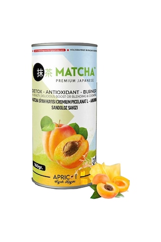 Matcha Premium Japanese Siyah Kayısılı Matcha Çayı 20 X 8gr X 2 Kutu