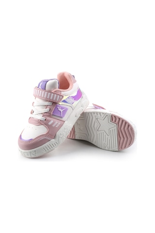 Cool King Cırtlı Unisex Çocuk Anatomik Rahat Taban Spor Ayakkabı Pudra