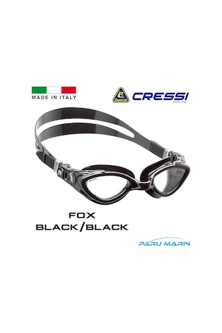 Parumarin Cressi Fox Black / Black Yüzücü Gözlüğü