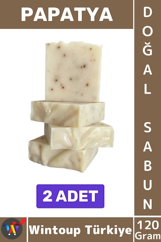 Katısabun %100 Doğal Bitkisel El Yüz Saç Vücut Cilt İçin Organik Papatya Sabunu 120 Gram 2 Adet Karışık
