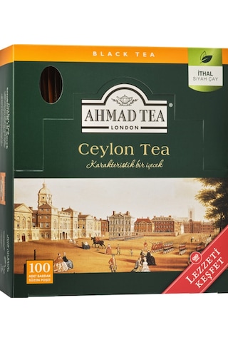 Ahmad Tea Avantaj Paketi 3 Lü Earl Grey + English Breakfast + Ceylon 100 Lü Poşet Çay