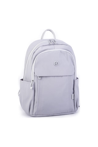 Nas Bag Unisex Su Geçirmez Çok Gözlü Extra Hafif Sportif Sırt Çantası Gri