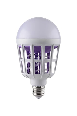 Yaozixa Led E27 9w Işık + 365nm Mor Işık, Otomatik Kaydırma, 3 Modlu, 175-265v, Akıllı Sinir Ve Sinek Öldürücü Aleti