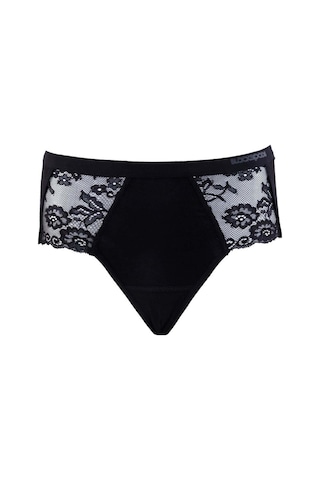 Blackspade 1311 Kadın Pamuk Yüksek Bel Dantelli Külot-siyah Siyah