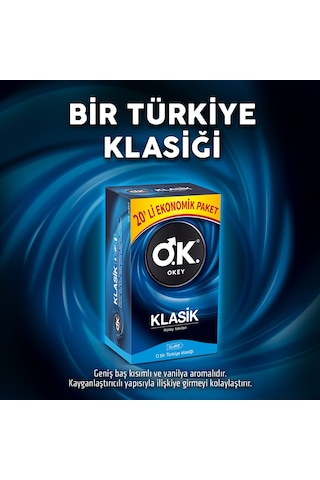 Okey Klasik 40'lı Prezervatif&Okey Çilek Kayganlaştırıcı Jel100ml