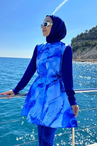 Kahijab Siena Tesettür Mayo - Mavi