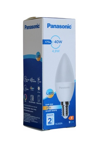 4.9w Mum Ampul E14 2700k Sarı Işık Sıcak Işık, Tasarruflu Led Ampul