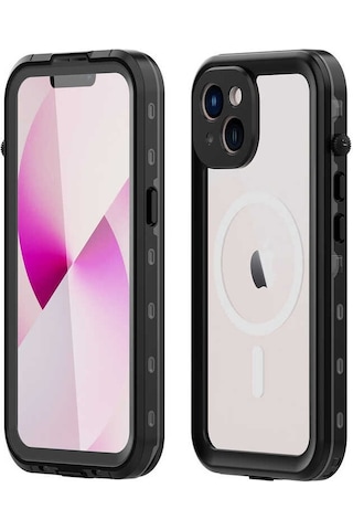 Siyah Apple Uyumlu iPhone 14 Plus Kılıf En İyi Full Koruma Suya Dayanıklı