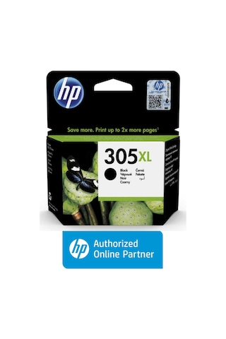 Hp 305Xl Black Siyah Mürekkep Kartuşu 3Ym62Ae Yüksek Kapasiteli