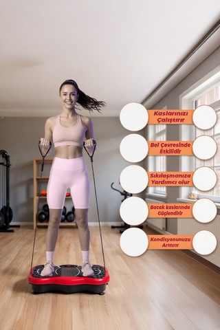 Egzersiz Plak 3d Titreşimli Müzikli Fitness İçin Tam Tüm Vücut Titreşimli Makine