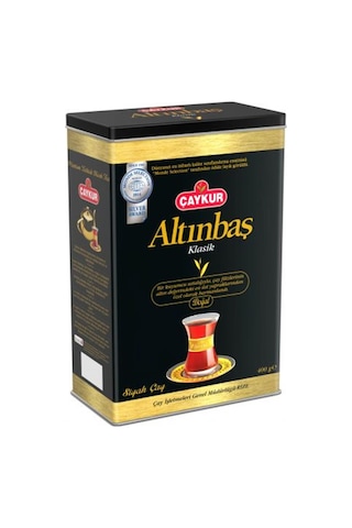 Çaykur Altınbaş Klasik Doğal Siyah Dökme Çay Teneke 400 G Çaykur Altınbaş Klasik Doğal Siyah Dökme Çay Teneke 400 G