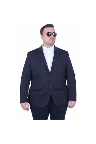 Starbattal Erkek Büyük Beden 4 Drop Blazer Zaha Ceket 500603 Lacıvert Lacivert