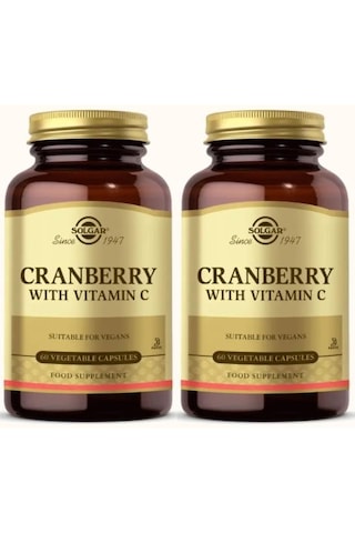 Solgar Cranberry Extract With Vitamin C 60 Kapsül 2 Adet