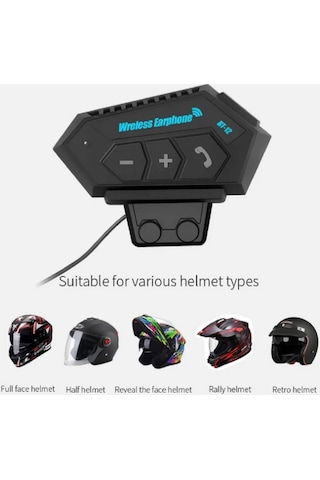 Bt12 Kask Kulaklık Motosiklet Kulaklık Interkom Motorsiklet Kulaklık