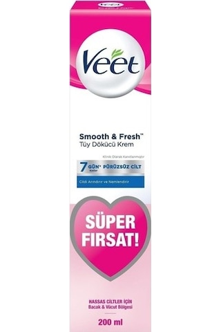 Veet Tüy Dökücü Krem 200 Ml Hassas Ciltler Için Bacak Ve Vücut Bölgesi