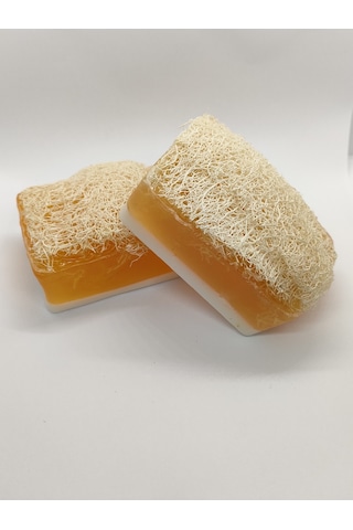 Doğal Kabak Lifli Ballı Keçi Sütlü Sabun2'li