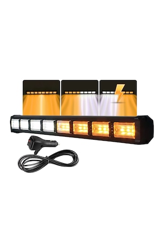 Turuncu Beyaz Çakarlı 114cm Çakarlı Led Bar Off Road