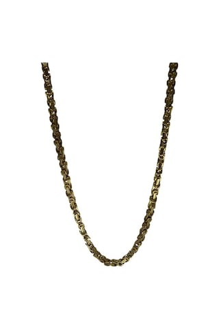 Erkek Çelik Sarı Kral Zincir 60 Cm Gold