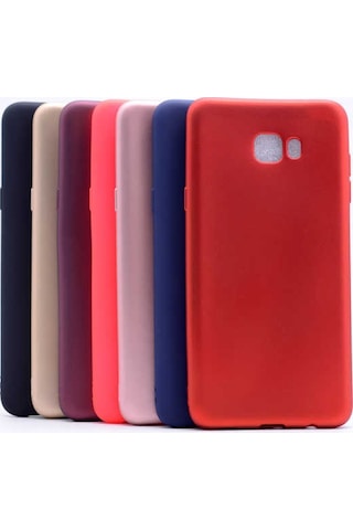Samsung Uyumlu Galaxy C7 Pro Kılıf Zore Premier Silikon Kapak Siyah