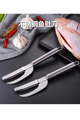 Hfambition Evde Balık Ve Kanatlı Hayvan İşlemleri İçin Çelik Bıçak: Ölçek Kırpan, Karın Açan Ve Bağırsak Temizleyici Çok Amaçlı Alet Diğer