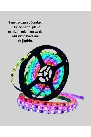 5 Metre Kumandalı Su Geçirmez Şerit Led 93148073
