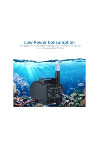 Suofeng "qr75e Sessiz 12v Su Pompası - 500l/saat Akış, 1.5m Yükseklik, Akvaryum & Bahçe Çeşmesi İçin"