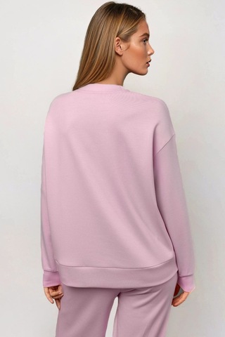 Hiccup Modal Dokunuşlu Basic Sweatshirt Allık Pembe