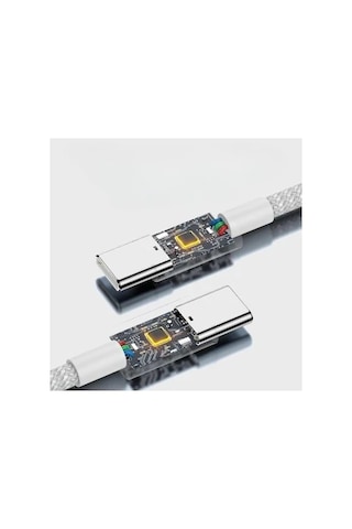 60w Apple İphone Uyumlu 17 / 17 Pro / 17 Air / 17 Pro Max 15 - 16 - Pro - Pro Max Hasır 1 Metre Hızlı Şarj Kablosu Type-c