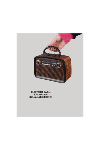 Bluetooth Hoparlör Kablosuz Bağlantı, Geniş Ses Alanı, Radyo Destekli, Hafif Ve Taşınab