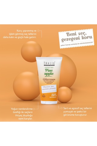 Thalia Ananas & Coconut Özlü Kuru & Yıpranmış Saçlara Özel Saç Kremi 150 ML
