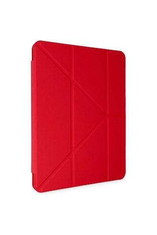 Mey İthalat Apple Uyumlu iPad Pro 11 2018 Kılıf Kalemlikli Mars Tablet Kılıfı - Kırmızı Arka Kapak