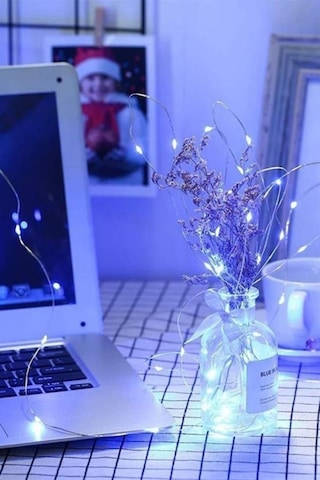 Tedaks Pilli 5 Metre Dekoratif Peri Led Beyaz Aydınlatma Süsleme Lambası Beyaz