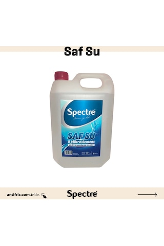 Distile Saf Su 5 Litre Ütü-akü-antifriz Tamamlama Suyu Spectre Distile Saf Su 5 Litre N11.854