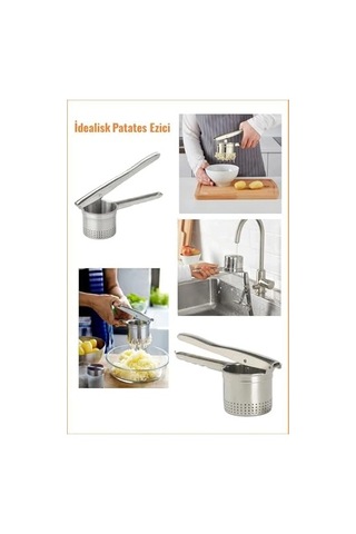 Home Patates Püresi, Sebze Ve Meyve Presi, Manuel Meyve Sebze Presi, Sebze Ve Meyveler Için Mutfak Püresi Patates Ezici Püre Yapıcı Yıkanabilir Sağlam Siyah