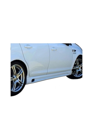 Opel Corsa D Rieger Yan Marşpiyel Seti Plastik 2 Adet Mat Siyah 2006 - 2014 Karlık+ek+bodykit