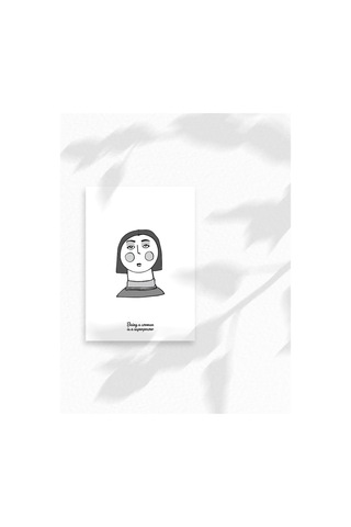 Kadın İllüstrasyon Baskılı A3 Duvar Posteri-6-2545