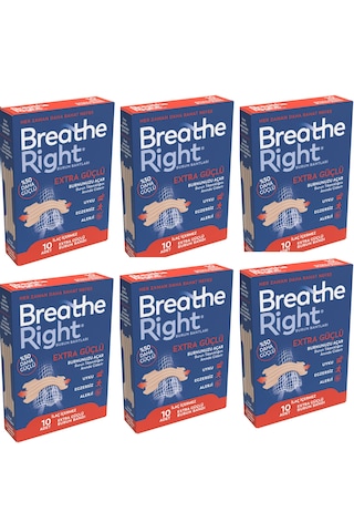 Breathe Right Burun Bandı Extra Standart Boy 10 Lu, 6 Kutu