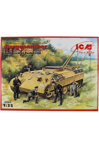Icm 35342 1/35 Ölçek, Bergepanther With German Tank Crew 4 Fi-50268